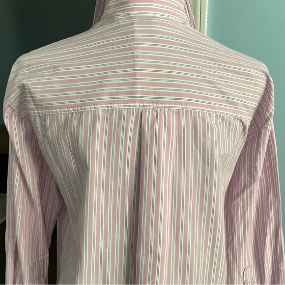 Zara Oversized Striped Button-Up Shirt Button Spring Shirt - Picture 11 of 12